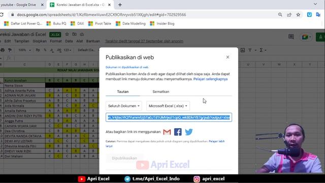 07. cara import data spreadsheet ke excel смотреть онлайн