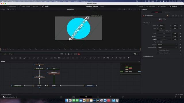 How to use the Transform Node in Davinci Resolve 16 смотреть онлайн