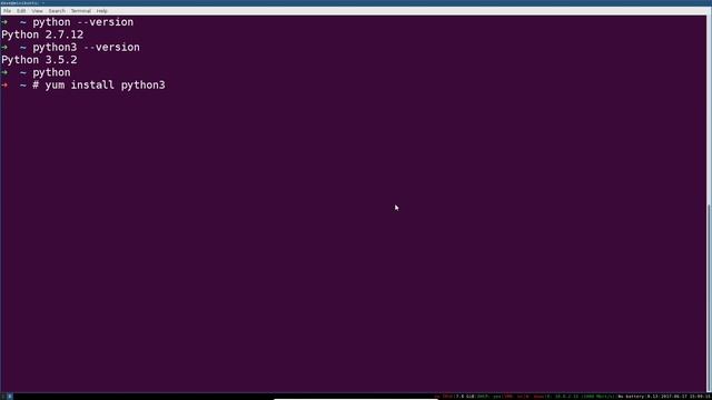 Python 3 Programming Course: 2 - Installing Python on Linux смотреть онлайн