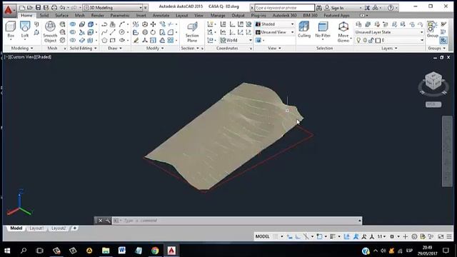 AutoCAD 3D - Creación de Terrenos a partir de Curvas de Nivel смотреть онлайн