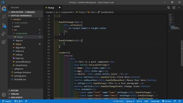 React JS Tutorial - Forms смотреть онлайн