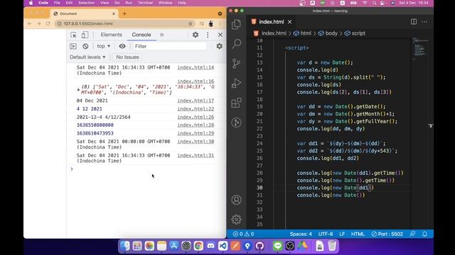 วันที่นะเหรอ เรื่องง่ายๆ พื้นฐานการใช้ new Date() ใน JavaScript смотреть онлайн