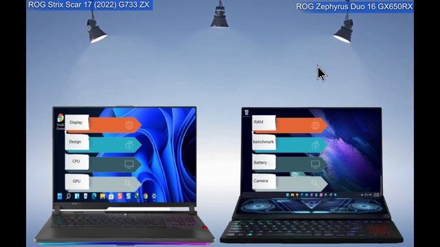ROG Zephyrus DUO 16 GX650 vs Rog Strix Scar 17 G733ZX Laptop Challenge 2022 смотреть онлайн
