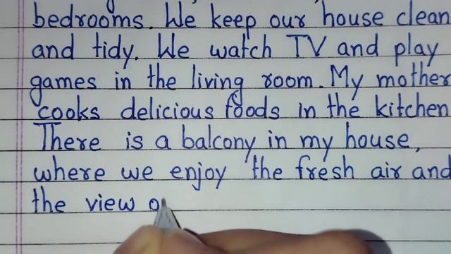 My house essay writing || Essay on my house in English || Paragraph on my house смотреть онлайн