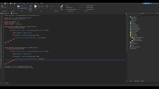 КАК сделать СПРИНТ по КНОПКЕ в роблоксе? | Roblox Studio - Мини-урок#7 смотреть онлайн