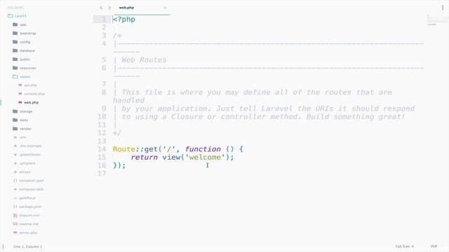 Laravel 5.3 tutorials #5 The welcome page смотреть онлайн
