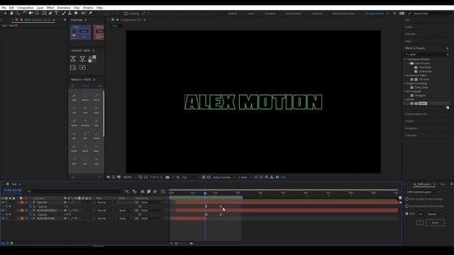 Создание текстовой анимации в After Effects | Vegas Effects