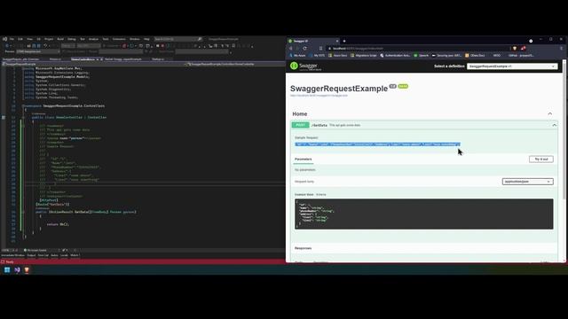 Sample/Example Request on Swagger Page | AspNet Core Web App | dotNet 5 | Vs2022 смотреть онлайн