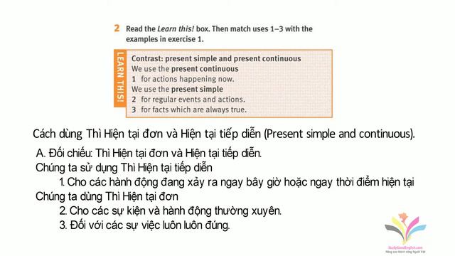 Bản dịch bài 4D. Grammar. Present Simple and Continuous смотреть онлайн