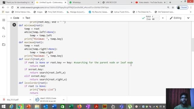 Binary Search Tree Python Program смотреть онлайн