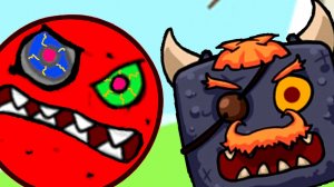 мультик Новый КРАСНЫЙ ШАРИК - БОСС №4 прохождение игры на андроид 5 серия видео детям