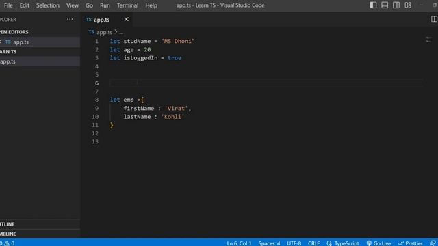 Defining Types with Interfaces Part 1 #typescript #typescripttutorial смотреть онлайн