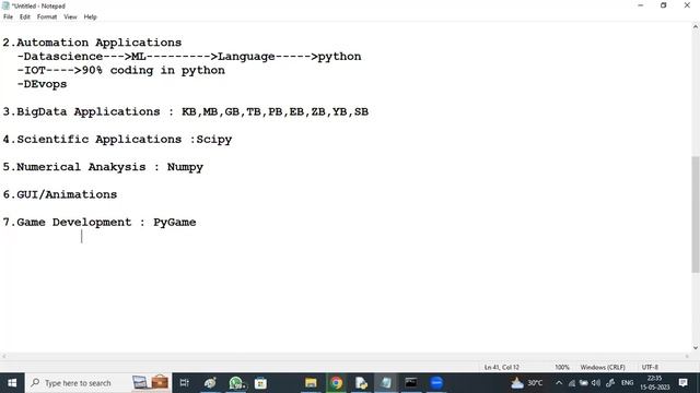 PYTHON tutorials || Demo - 1 || by Mr. Vijay On 15-05-2023 @10PM IST смотреть онлайн