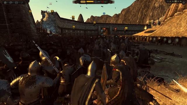 FALL OF HELMS DEEP: EPIC SIEGE BATTLE - Total War: Rise Of Mordor Gameplay смотреть онлайн
