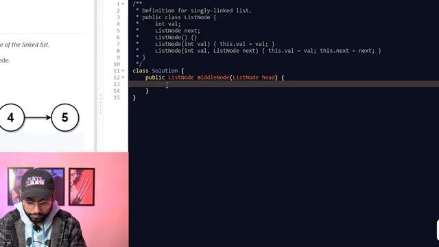 Middle of the Linked List (Java) | Leetcode 876 | #365DaysOfLeetcode | Hindi смотреть онлайн