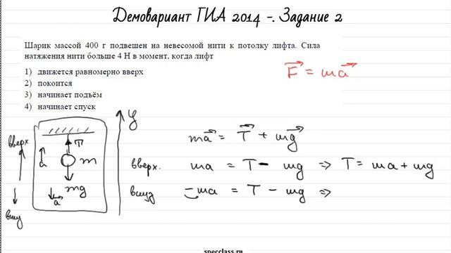 ГИА 2014 по физике. Задание 2 (демовариант) от bezbotvy смотреть онлайн
