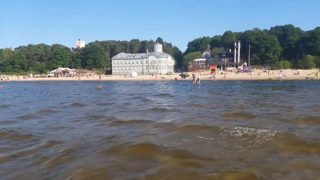 Юрмала. Юрмальский пляж с воды 11.07.2021