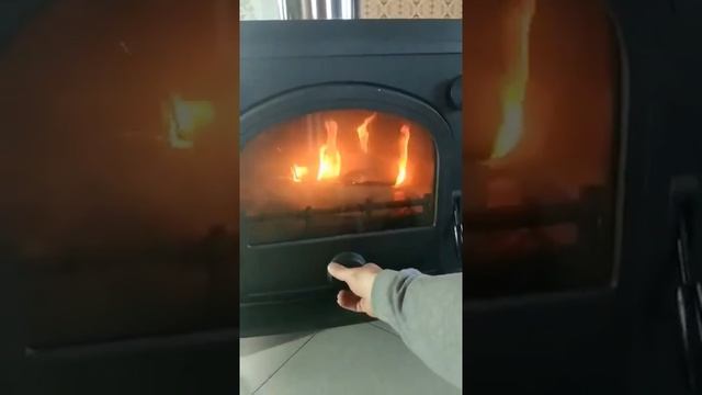 Чугунный камин Morso 1630 регулировка интенсивности горения смотреть онлайн