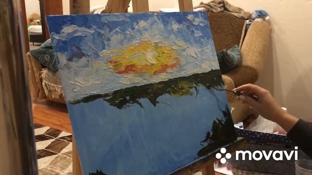 Картина мазками мастихіном. смотреть онлайн