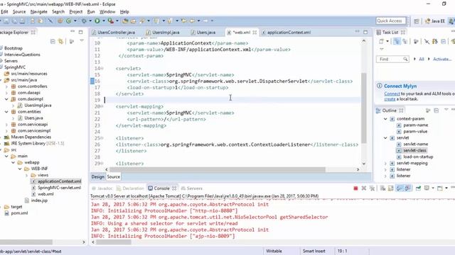 Spring MVC Hibernate JQuery Maven | Tutorial 6 WebXML (Urdu & Hindi) смотреть онлайн