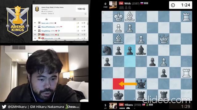 Партия FM Вячеслав Витик против GM Хикару Накамуры / FM Vyacheslav Vitik Vs GM Hikaru Nakamura