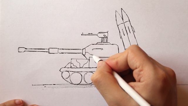 How to draw an Army Tank смотреть онлайн