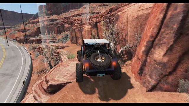 Bumps & Falls on The Cliffs | Climbing challenge with BeamNG.drive смотреть онлайн