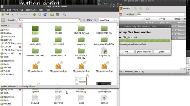 Untaring and Running Python Script смотреть онлайн