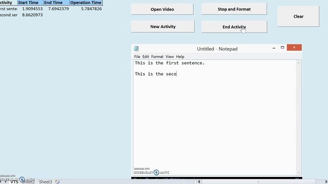 Video Time Study application using Excel VBA смотреть онлайн