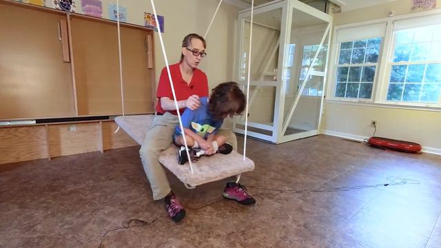 #68 Swinging Sitting Legs Crossed, Keeping Head Control: Exercises for a Child with Cerebral Palsy смотреть онлайн