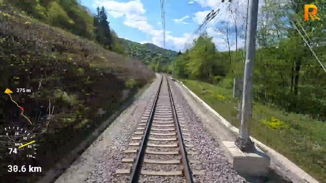 Cab Ride Ljubljana - Jesenice  Freight Train (Slovenia) Train Drivers View In 4K