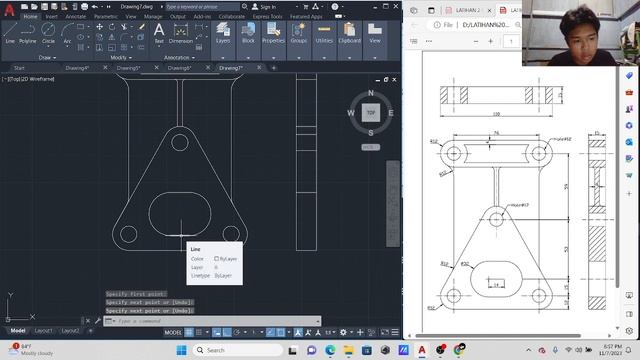 LATIHAN 4 2D AUTOCAD | Herfan Faza Anajmi смотреть онлайн