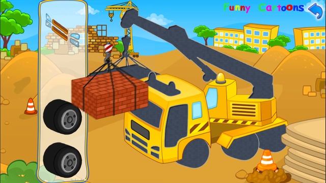 Construction game:Puzzle Cars for kids 2 смотреть онлайн
