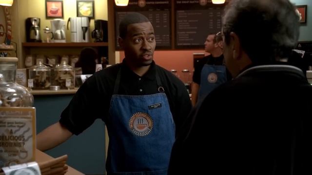 The Sopranos - Patsy and Burt failed extortion attempt at "Starbucks" смотреть онлайн