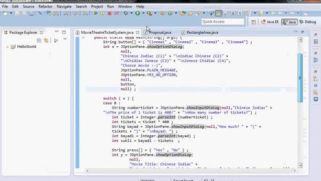 [Java-eclipse]Cinema 3D Ticket System Part1 смотреть онлайн