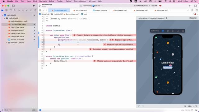 Introduction to Navigation View - 13 - Introduction to SwiftUI смотреть онлайн