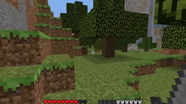 Mine Craft. Местность богатая пещерами. смотреть онлайн