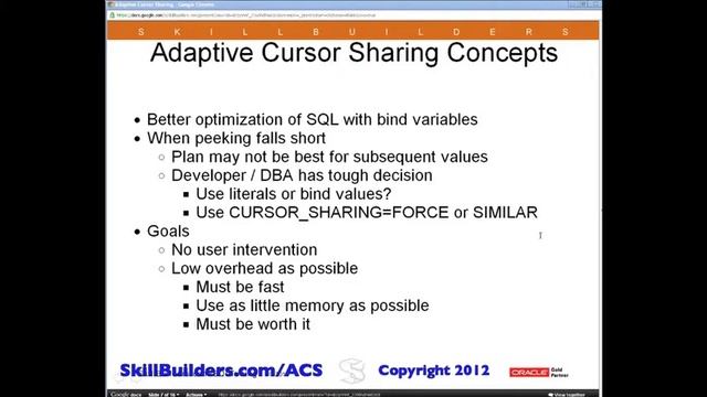 How does Oracle Database Adaptive Cursor Sharing Work? смотреть онлайн