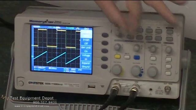 GW Instek GDS-1102A-U 100 MHz Digital Storage Oscilloscope смотреть онлайн