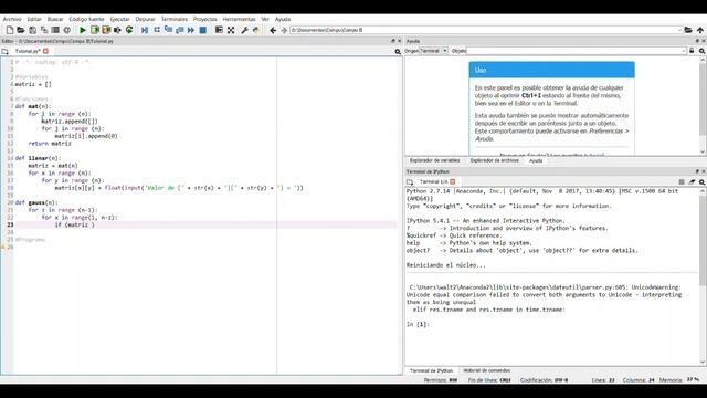 Método Gauss en Python 3 смотреть онлайн