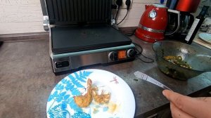 Креветки на электрогриле с эффектом жарки на углях - это возможно? Гриль BORK G802 креветки рецепт