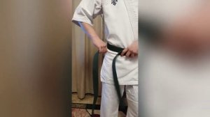 Как завязать пояс/ How to tie a belt/киокушинкай каратэ