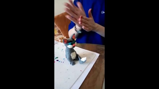 Мастер-класс по лепке  Кот-мурлыка