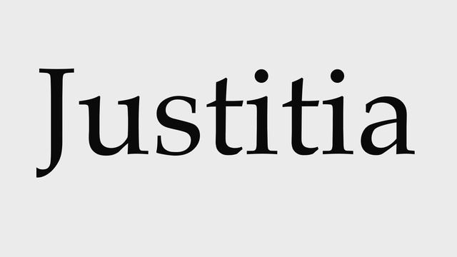 How to Pronounce Justitia смотреть онлайн