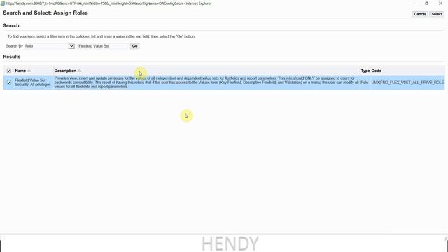 Oracle EBS 12 2 assign security role for Value set смотреть онлайн