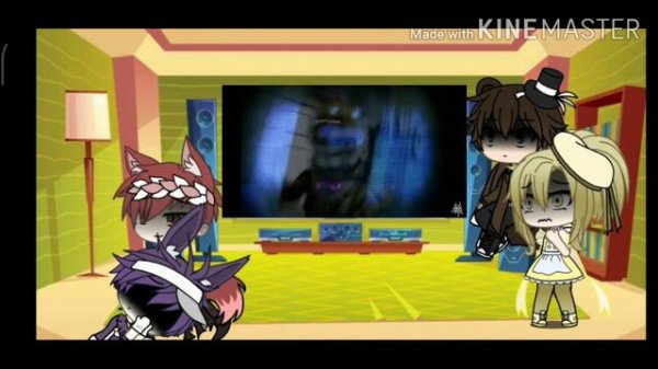 Фнаф 1 делает реакцию на "Break my mind"