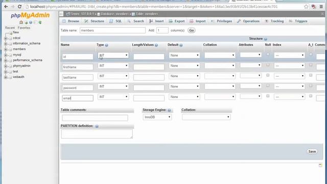 PHP Login Step 1. Setup MySQL members. смотреть онлайн