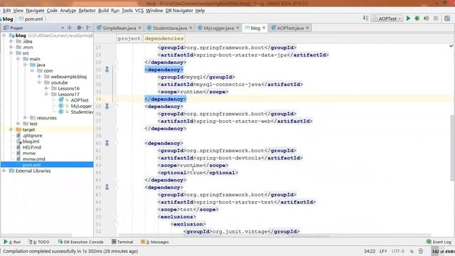 Spring Framework Java - Аспектно-ориентированное программирование (AOP) смотреть онлайн
