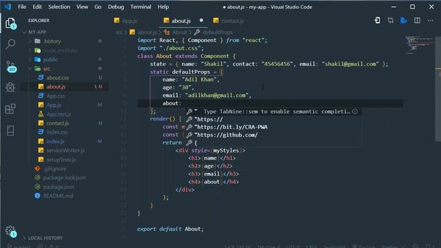 ReactJS Tutorial (08) Default Props [Urdu/Hindi] смотреть онлайн