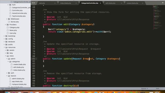 Laravel - Day 10 - Editing and deleting entries from database using Resource controller смотреть онлайн